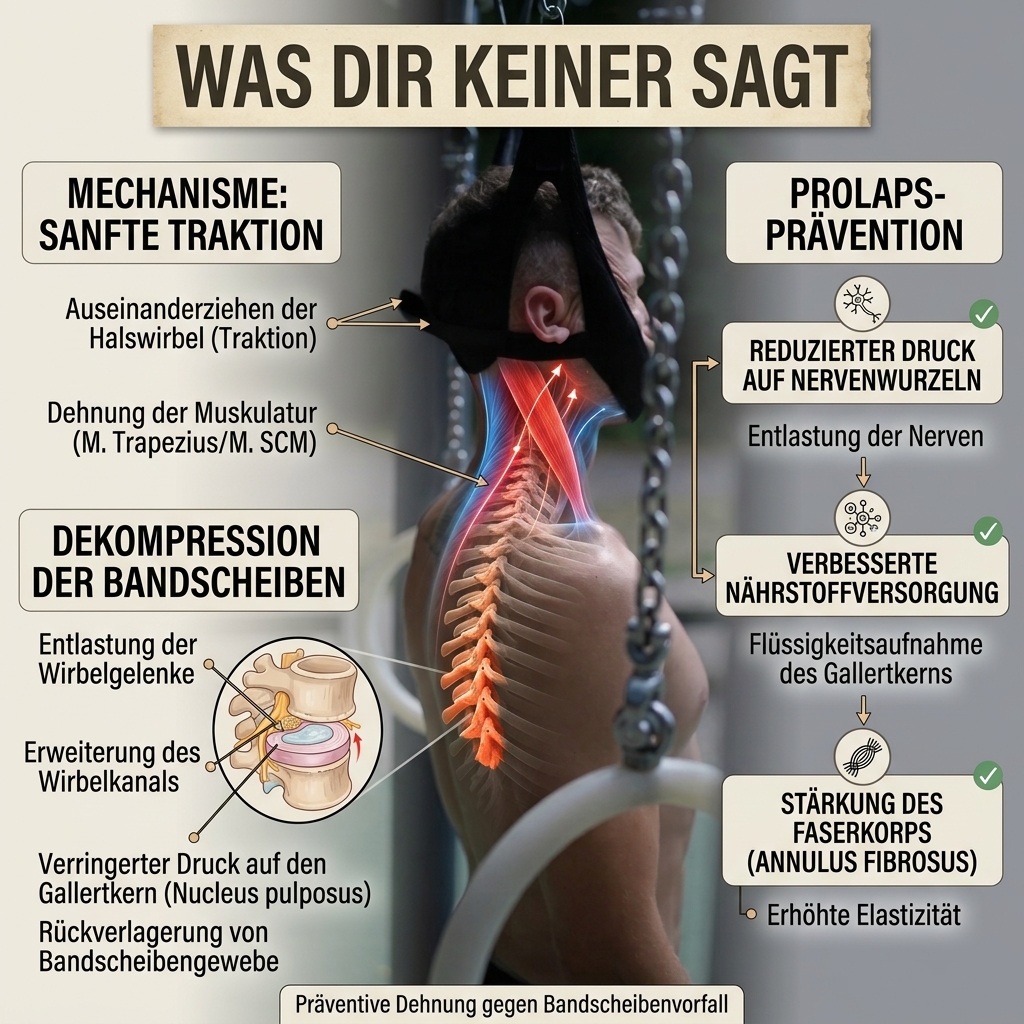 Sanfte Traktion und Druckentlastung der Bandscheiben im 1-zu-1 Studio